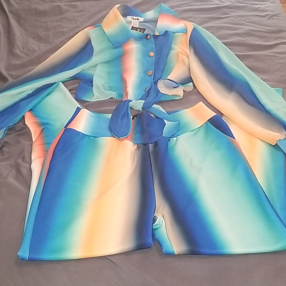 2 piece set  crop top and pants *NWT*